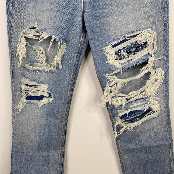 GRLFRND karolina e-street light wash blue denim high-rise skinny jeans 27 - Picture 4 of 6